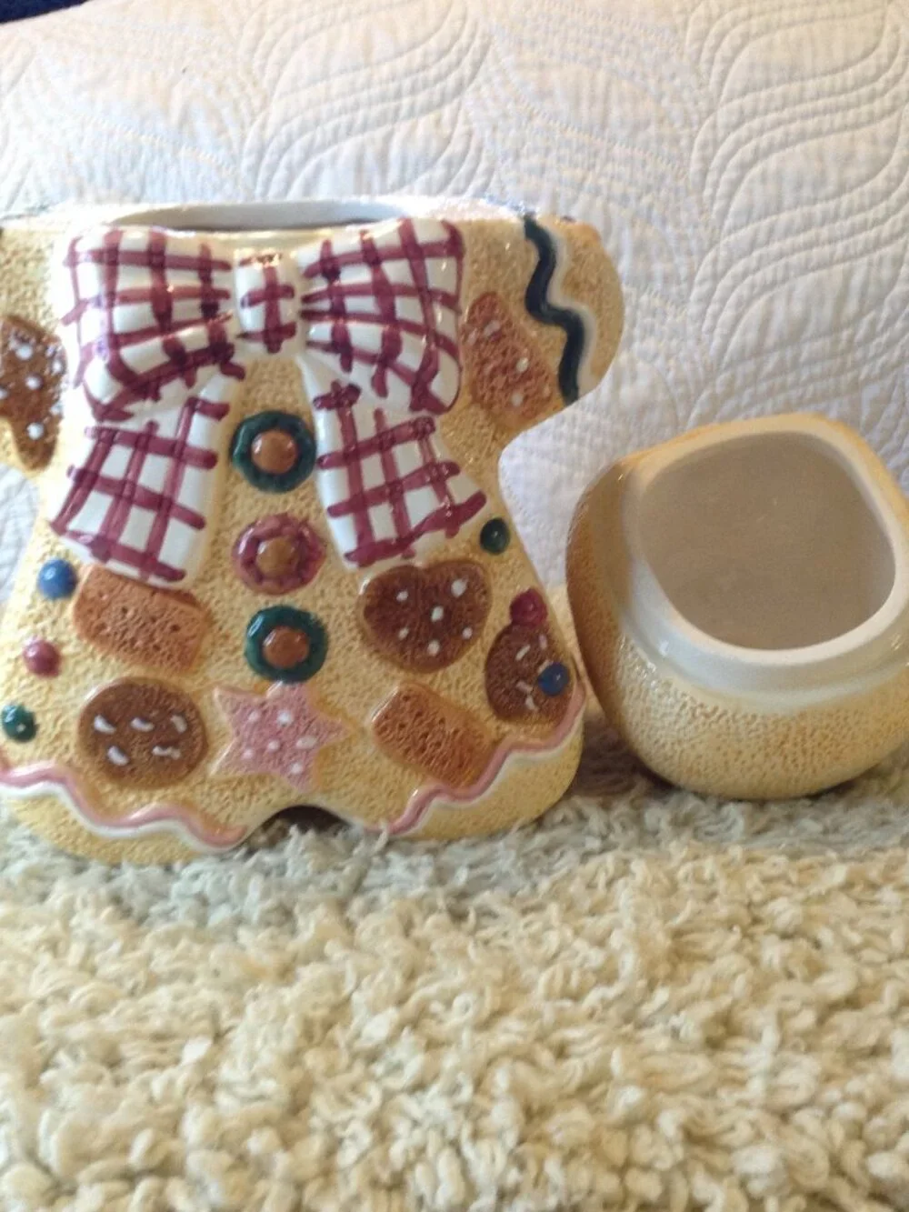 VTG '90's Jay Import Gingerbread Man Traditional Christmas Cabincore Grannycore